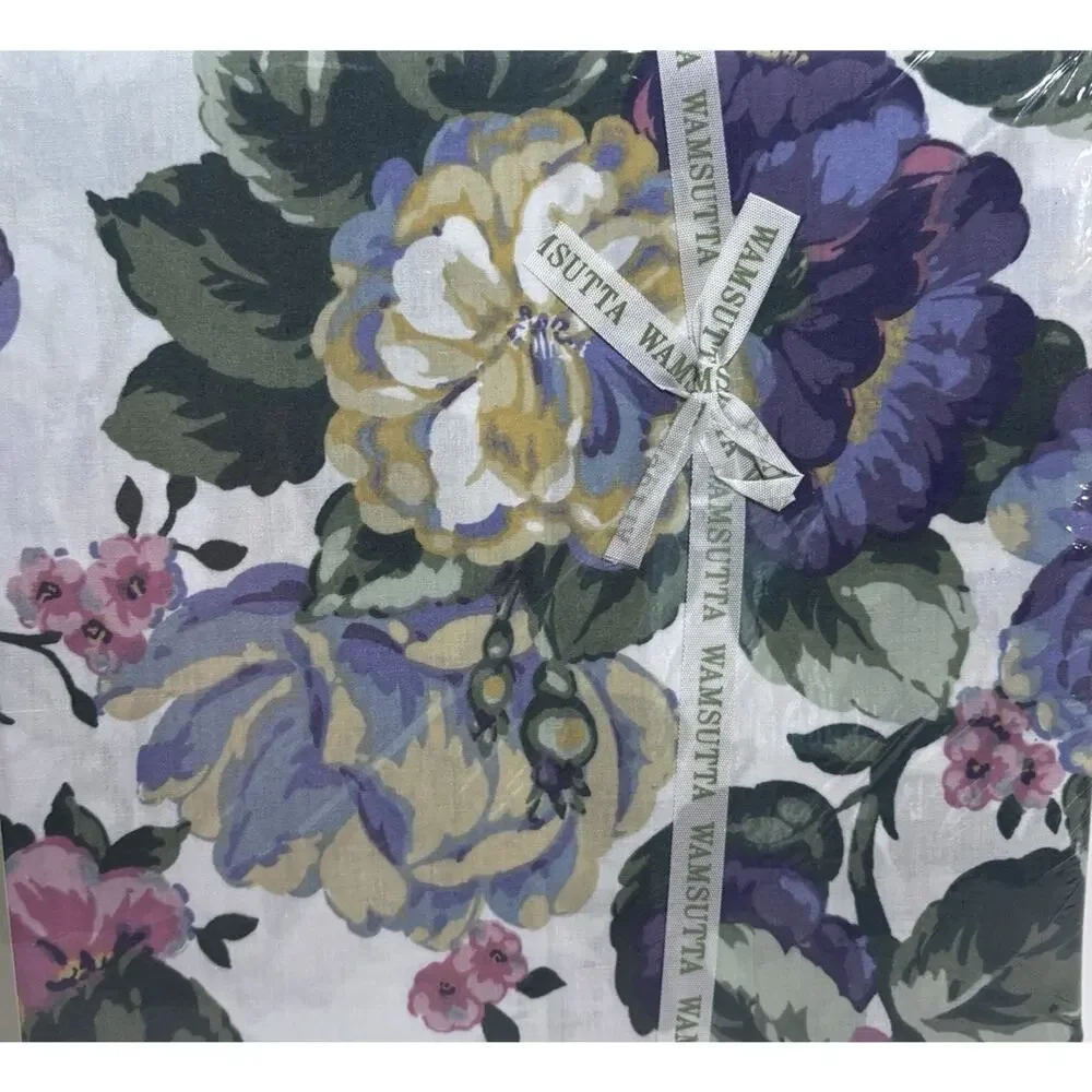 VTG WAMSUTTA Supercale Plus Clarissa Twin Flat Sheet Cottage Floral 86583